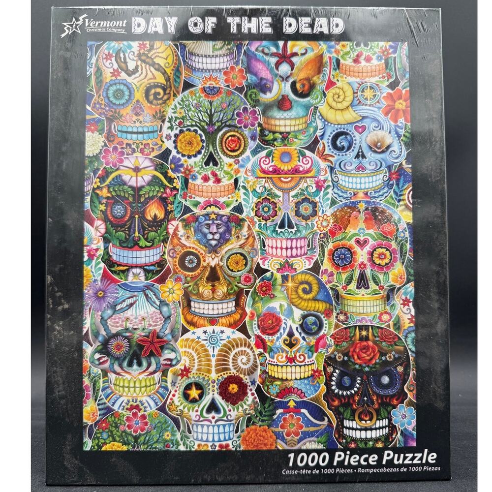 Day of the Dead 1000pc Jigsaw Puzzle Randy Wollenmann Vermont Christmas Zodiac